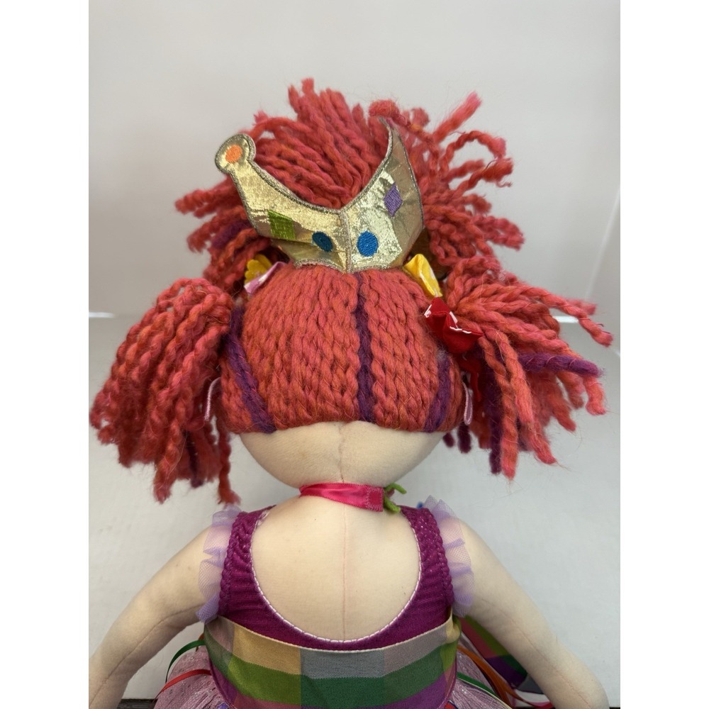 Madame Alexander Fancy Nancy Cloth Plush Doll 18" Ballerina Crown Yarn Hair 2008 - Picture 10 of 11